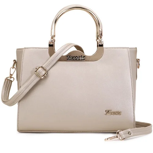 EXOTIC Cream PU Leather Fashionable Handbag for Women
