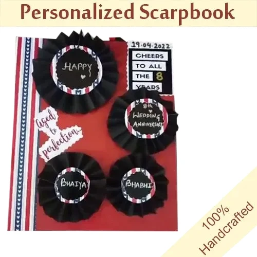 Magnificent Personalized Scrap Book of Photos  N  Messages