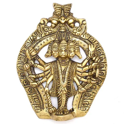 Divine Panchmukhi Hanuman Brass Idol