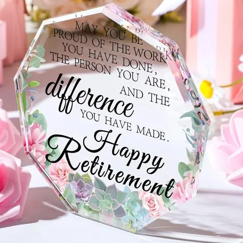 Thoughtful Retirement Gift Plaque for All