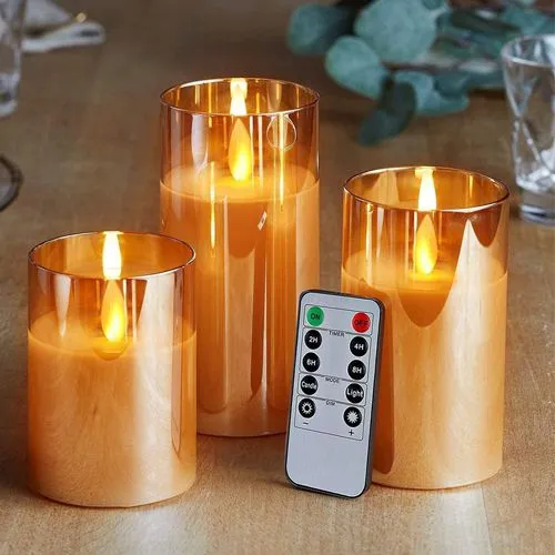Flameless LED Candles: Elegant Gift Set