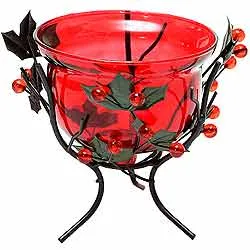 Order Red Wrought Iron Candle Stand Gift