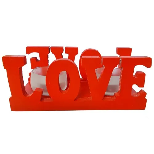 Shop for Love Candle Stand Gift with 2 Candles