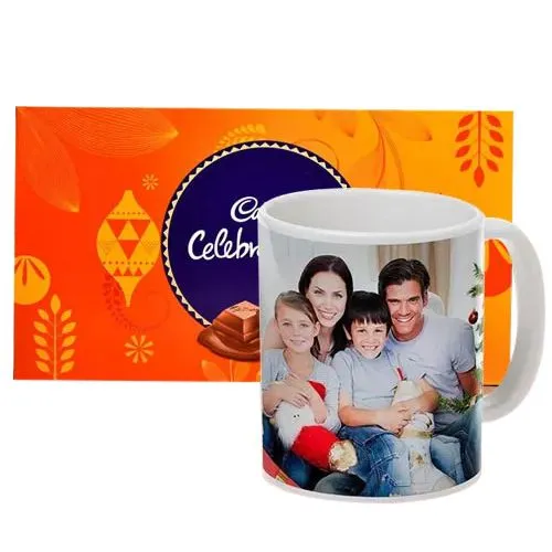 Online Personalized Coffee Mug with Cadbury Celebrations Pack