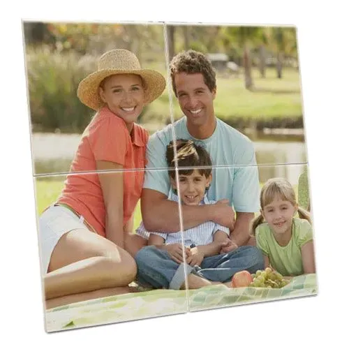 Deliver Personalized Photo 4 Tile Mural Frame