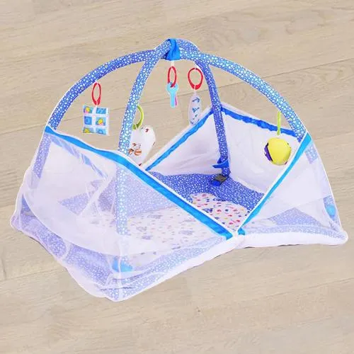 Marvelous Kick and Play Gym with Mosquito Net N Bedding Set