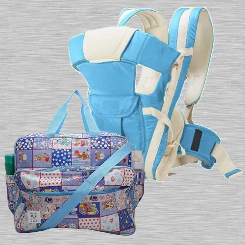 Marvelous Compartment Bag N Baby Carrier Cum Kangaroo Bag<br><br>