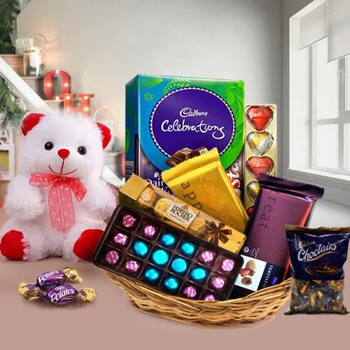 Buy Array of Chocolate with Teddy Bear