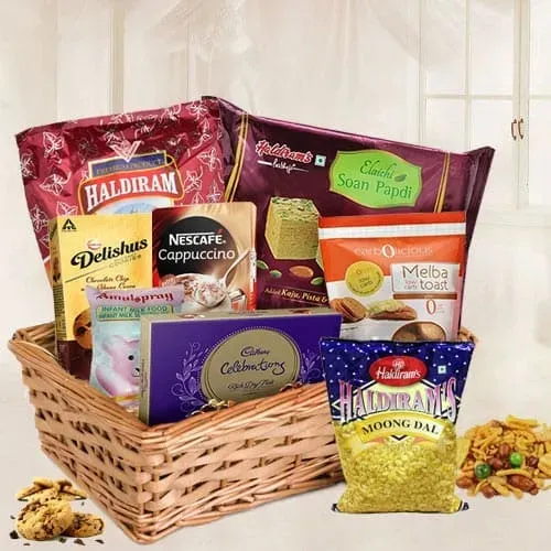 Shop for Hamper Basket with Assorted Items