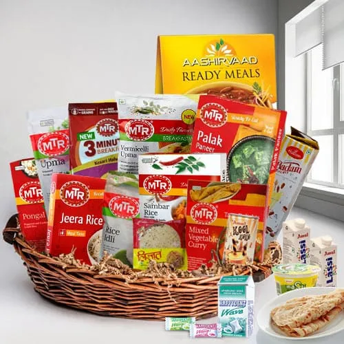 Wholesome Indian Zesty Items Lunch Hamper