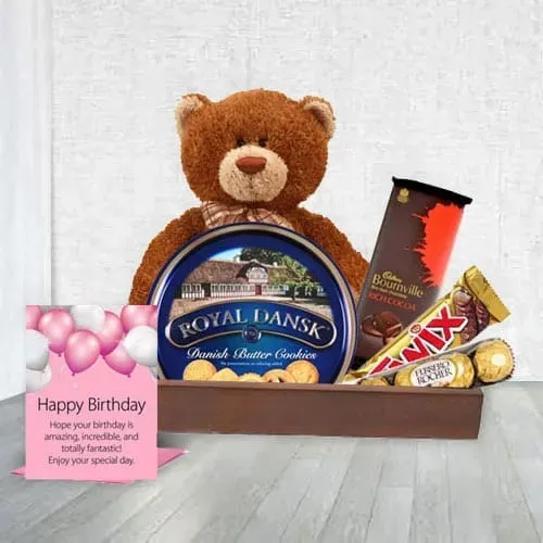 Birthday Essential Cookies N Chocolate Gift Hamper
