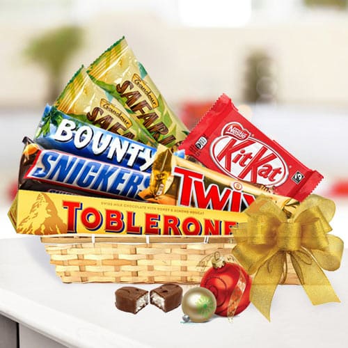 Pleasant Chocoholics Favorite Gift Basket <br>