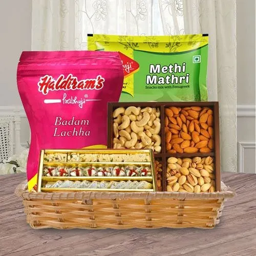 Delightful Basket of Tasty Treats for Mom