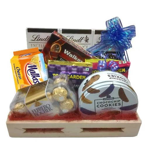 Luxurious Chocolate and Snack Gift Tray