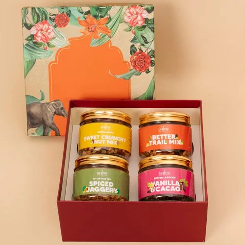 Ravishing Royal Nutty Mix N Laddoos Gift Box