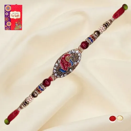 Striking Ganesha Glow Bro Rakhi