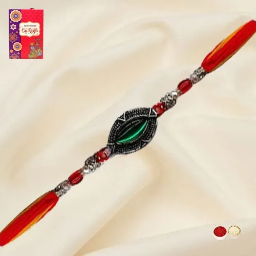 Mesmerize with Bead n Stone Rakhi