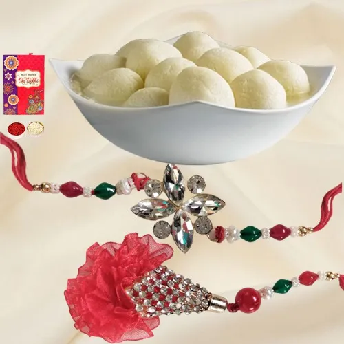 Red Stone Bhai Bhbhi Rakhi N Rasgulla