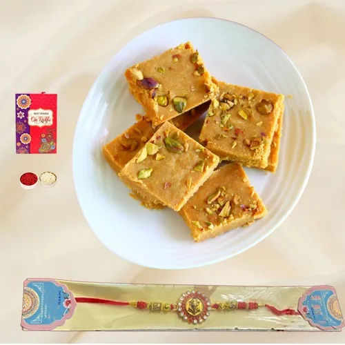 Besan Barfi N Glam Ganesha Rakhi