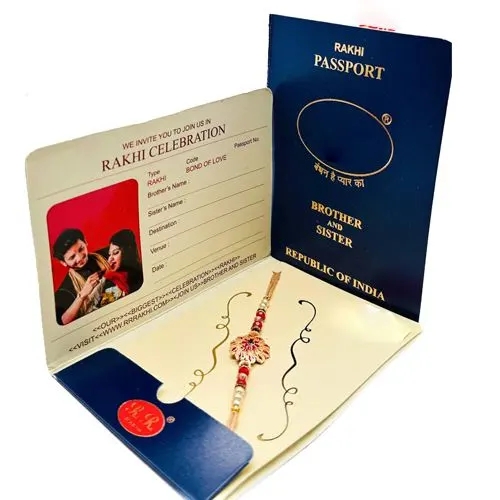 Passport Style Designer Rakhi