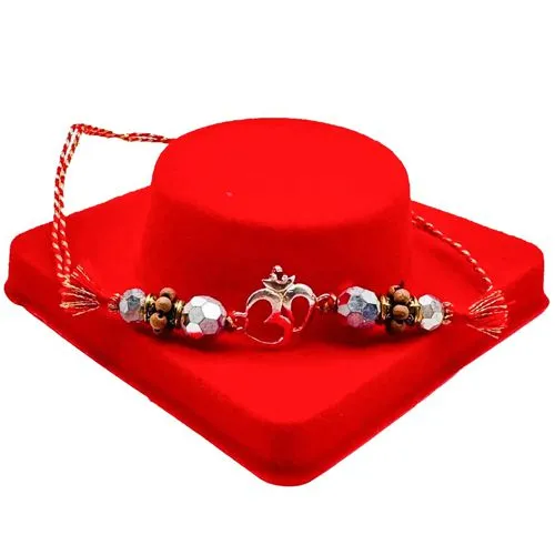 OM Silver Rakhi