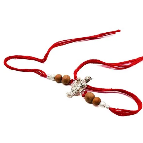 Slver Krishana Rakhi for Brothers