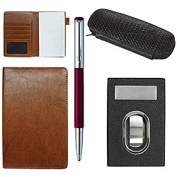 Deliver Visiting Card Holder, Passport Holder, Parker Vector Pen with Pen Case