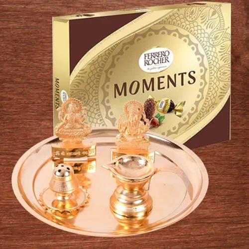 Auspicious Puja Samagri Set with Ferrero Rocher