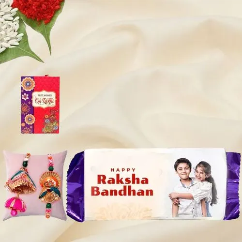 Personalized Chocolate N Lumba Rakhi Pairing