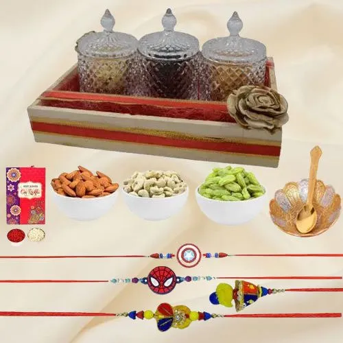 Family Rakhi with Dry Fruits Jamboree