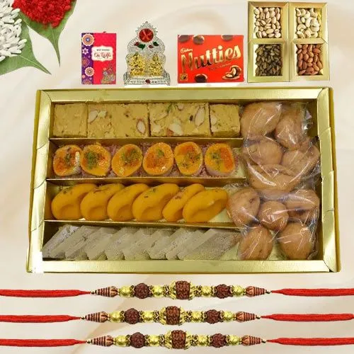 Sorted Sweets with Rudrakhsha Rakhi