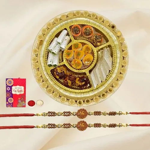 Auspicious Rakhi with Sweets Caravan