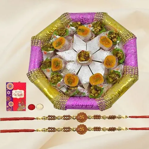 Sacred Combo - Auspicious Rakhi n Sweets