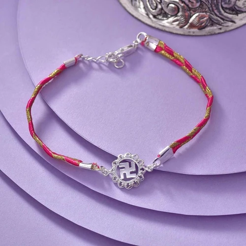 Spiritual Swastik Om Rakhi