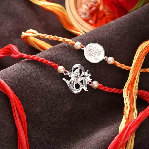 Multicolor Traditional Om Rakhi