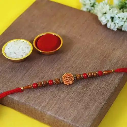 Designer Swastik Rakhi for Brother