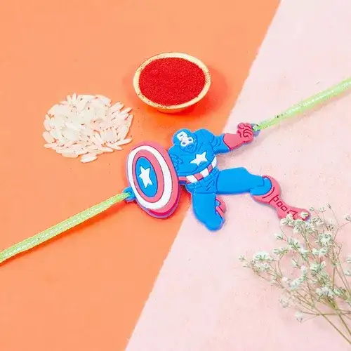 Impressionable Captain America Rakhi