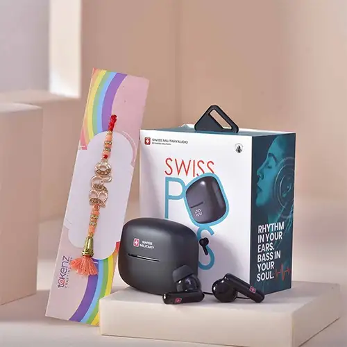 Stunning Swiss Pod Rakhi Combo