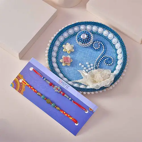 Beautiful Dual Admiration Rakhi Combo