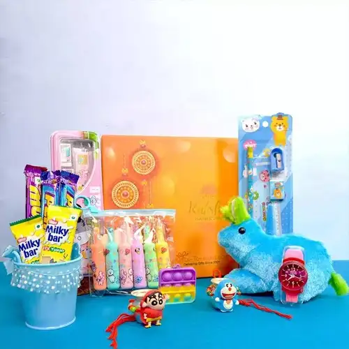 Attractive Kids Rakhi n Assorted Kits Combo