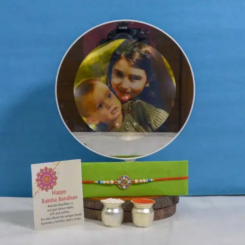 Admirable Rakhi n Magic Mirror Frame Gift