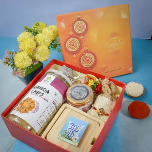 Alluring Rakhi n Healthy Treats Box