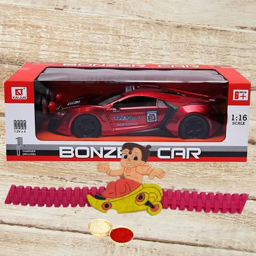 Remote Control Car with Kids Rakhi