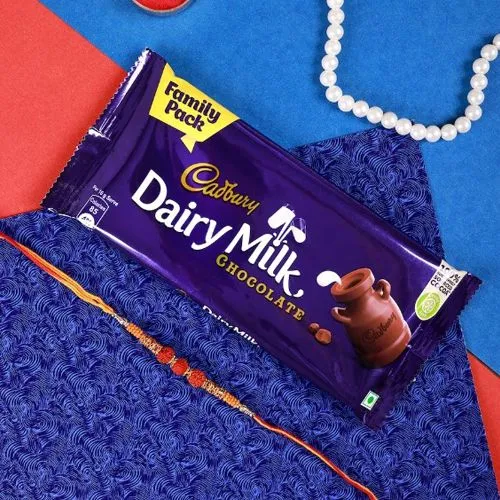 Rudraksh Rakhi and Cadbury Chocolate Combo