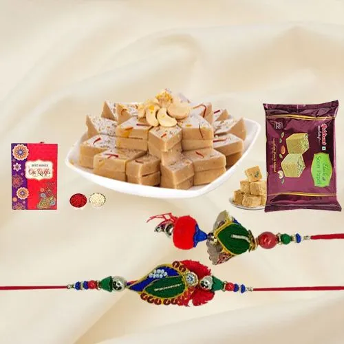 Haldirams Sweet with Rakhi for Bhaiya Bhabhi