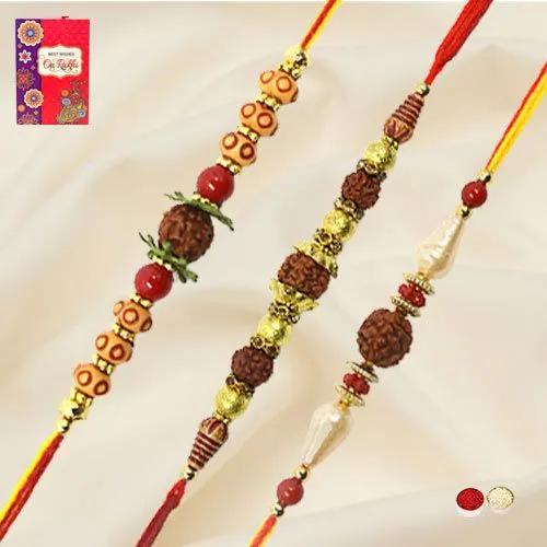 Fabulous Set of Rudraksh Rakhis