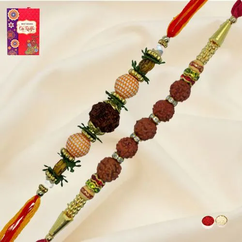 Marvelous Rudraksh Rakhi Set