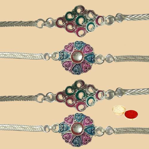 Send Silver Rakhi Gifts to India, Rakhi Gifts to India Same Day Cheap