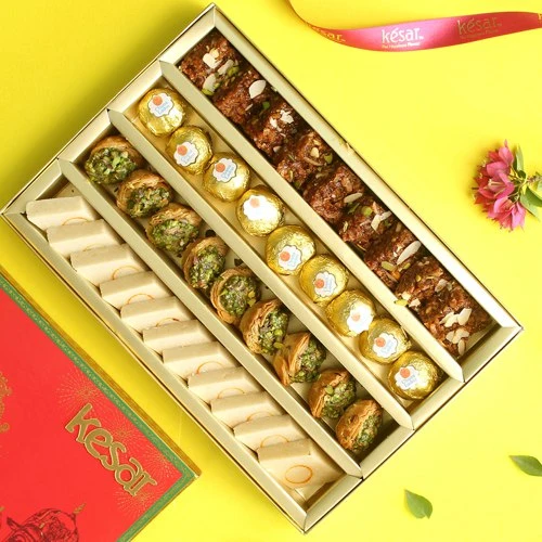 Amazing Assorted Kesar Sweets Gift Box
