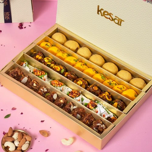 Enticing Assorted Kesar Sweets Box